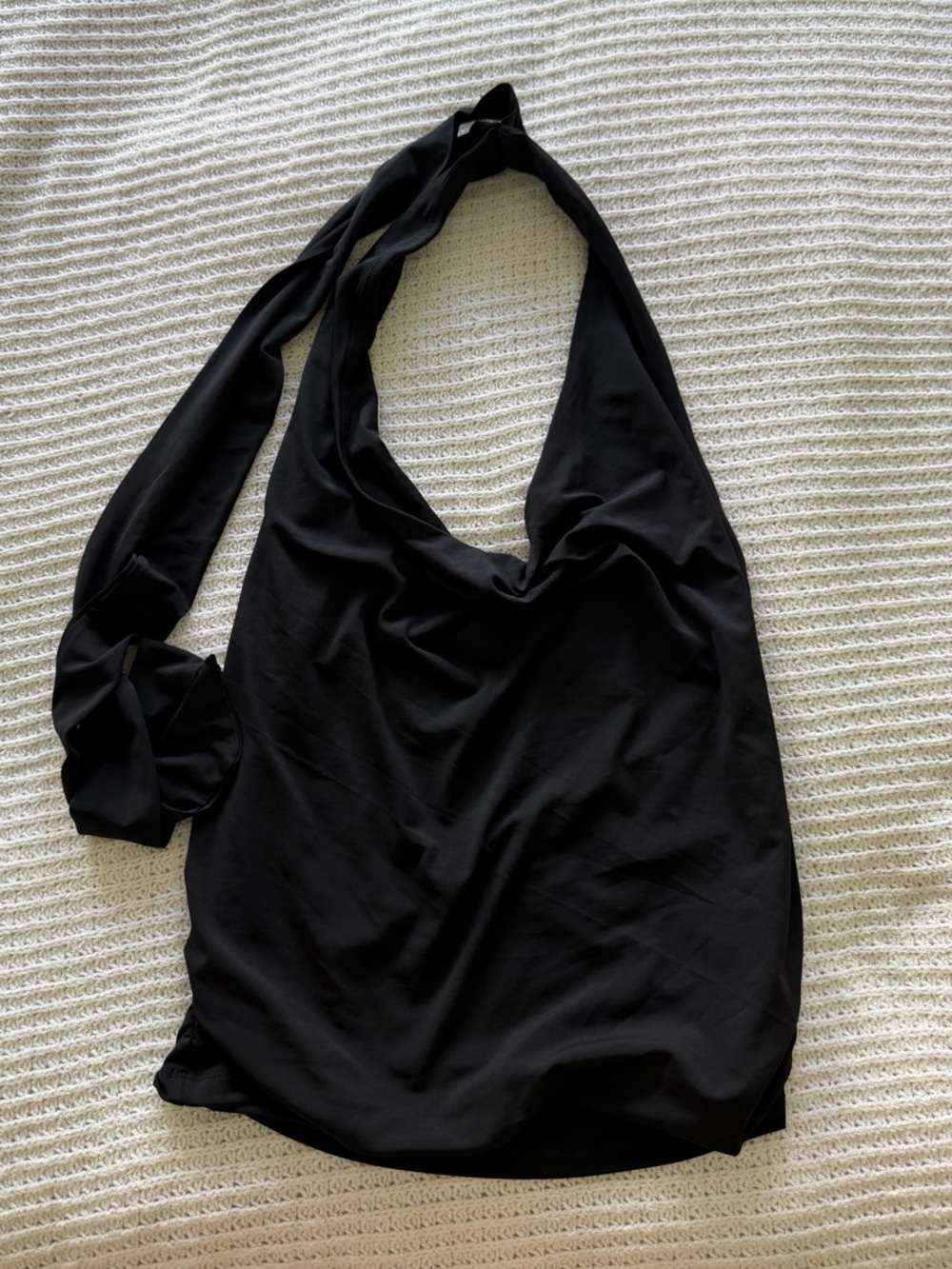 Black halter top